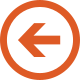 Icon von einem Pfeil nach links in einem Kreis