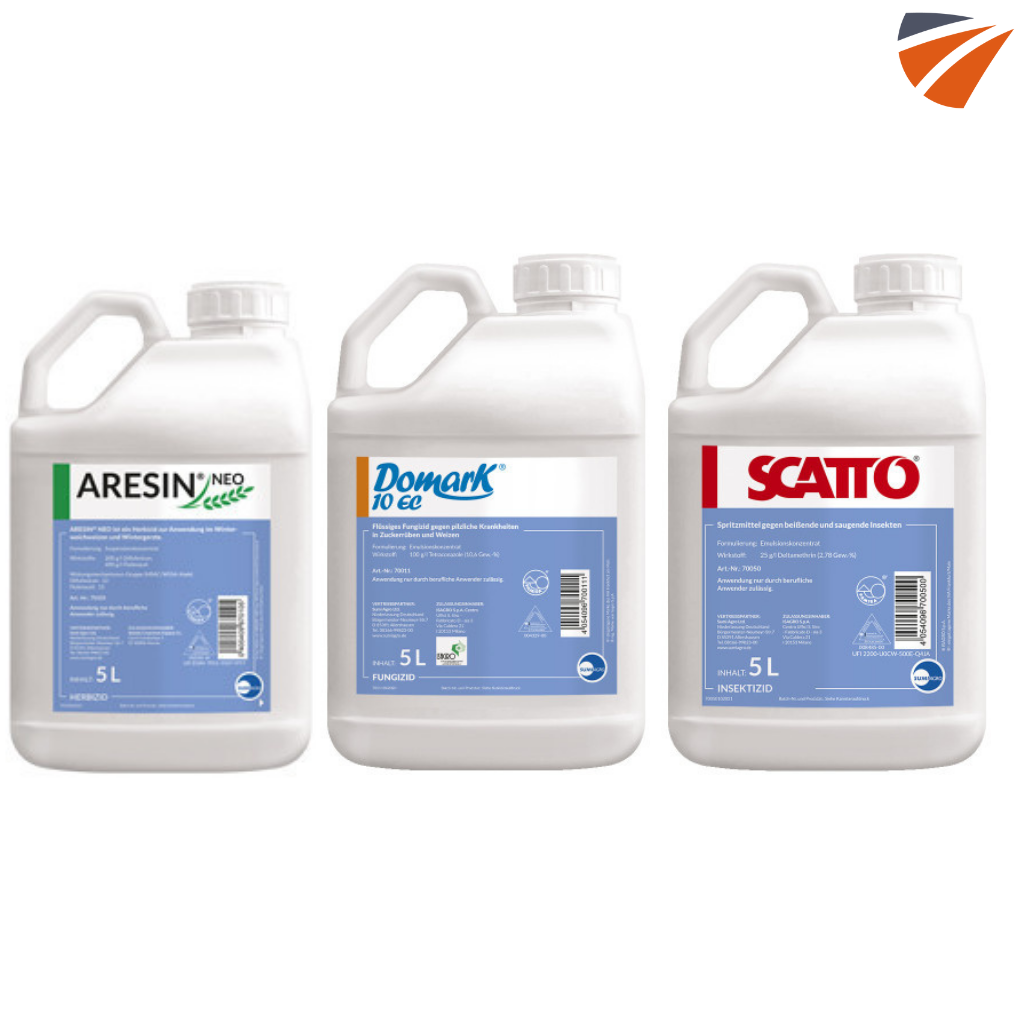 Die Pflanzenschutzmittel Aresin Neo, Domark 10 EC und Scatto sind derzeit bei agrimand als Sofortkäufe erhältlich.
